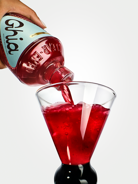 Ghia being poured into a
glass