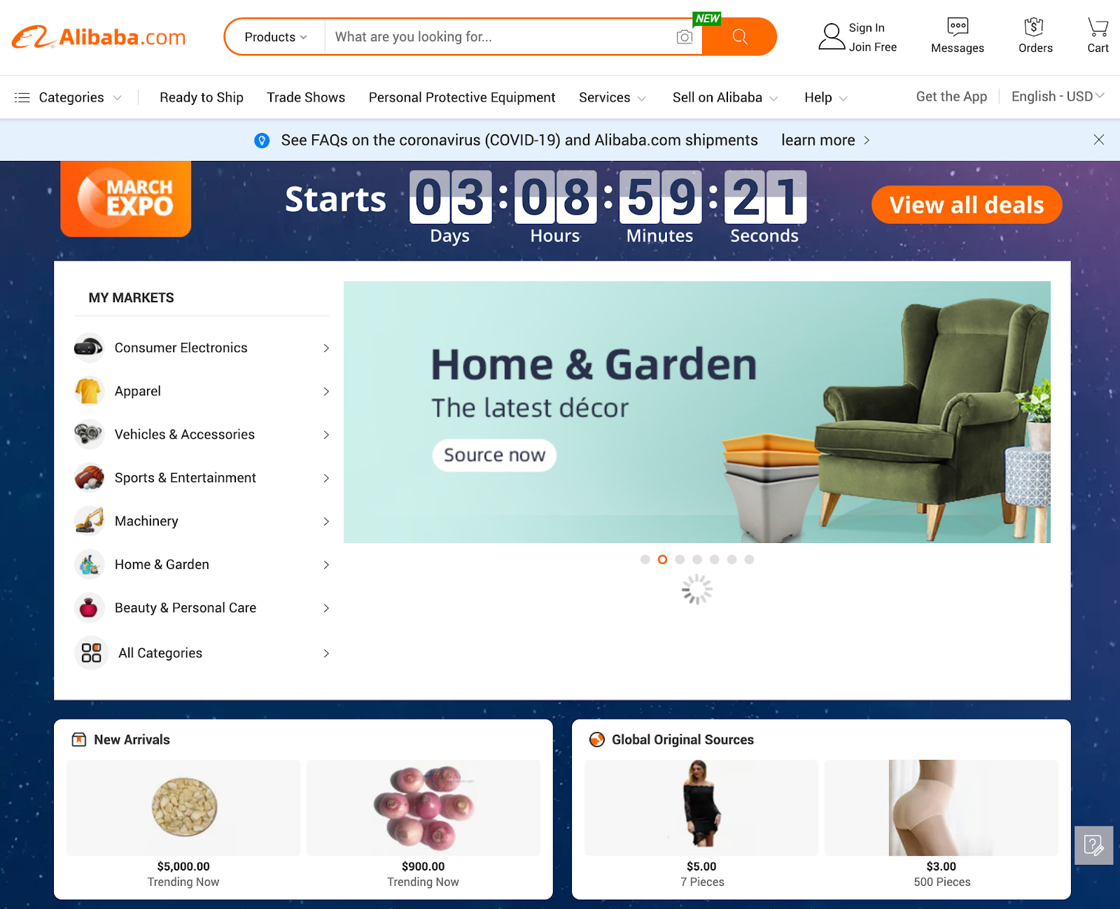Looking for manufacturers on
Alibaba