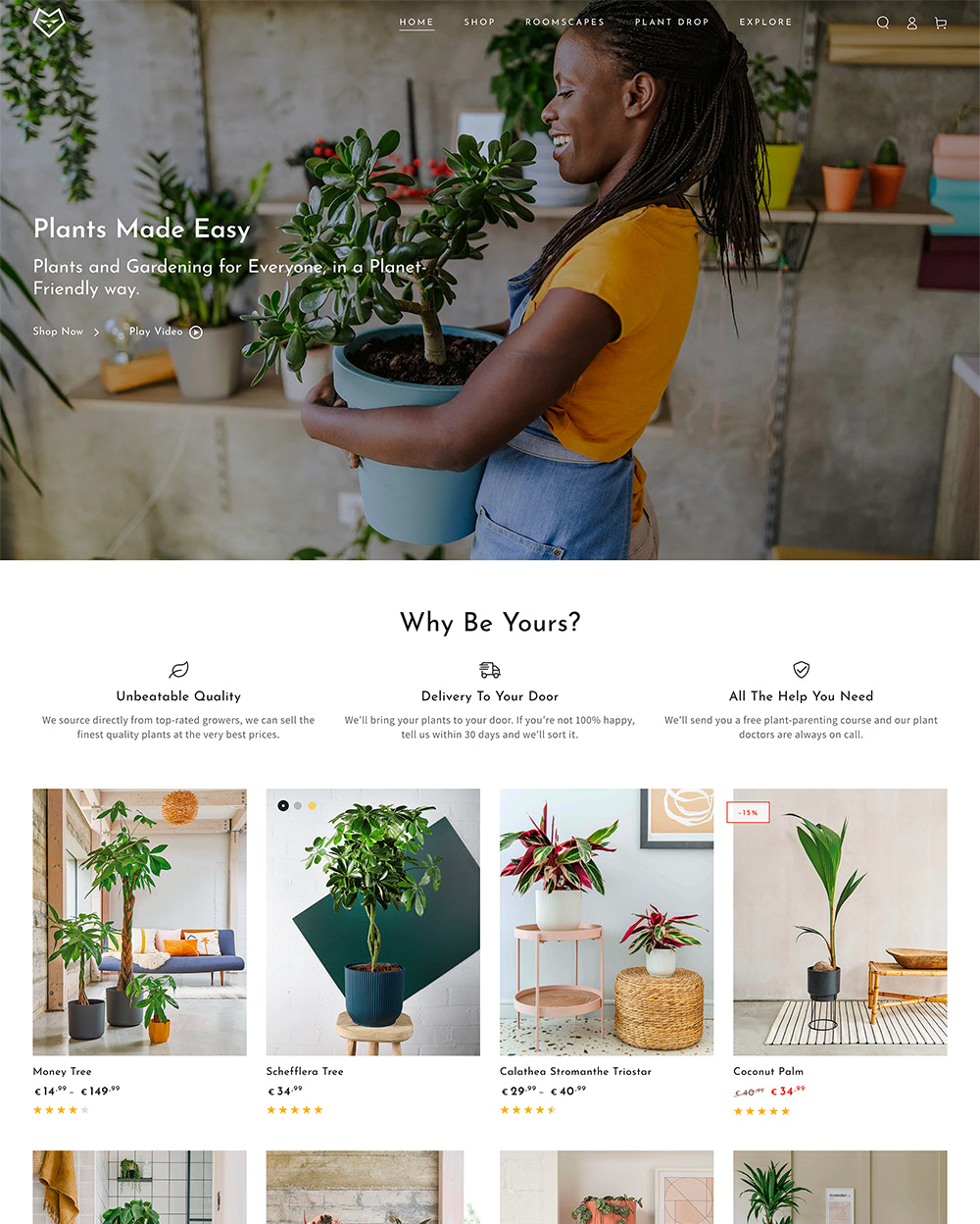 Desktop view of Be Yours (the Peace preset), a recent theme release by
trusted Theme Partner,
RoadTheme.