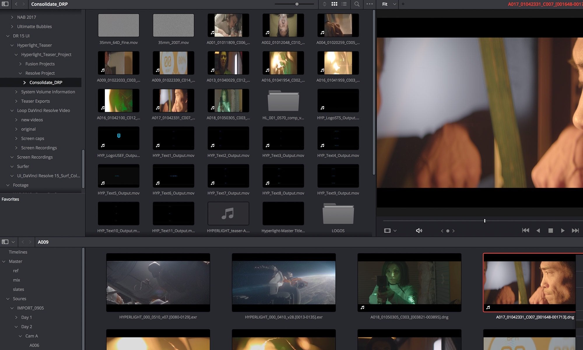 DaVinci Resolve video
editor