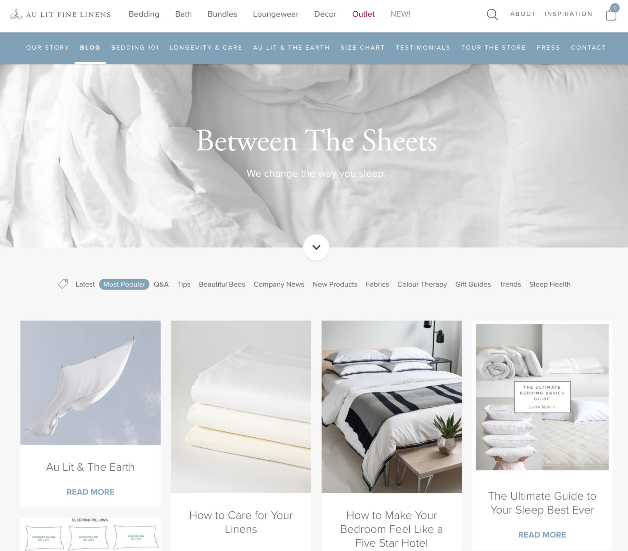 ecommerce seo content marketing example Between the
Sheets