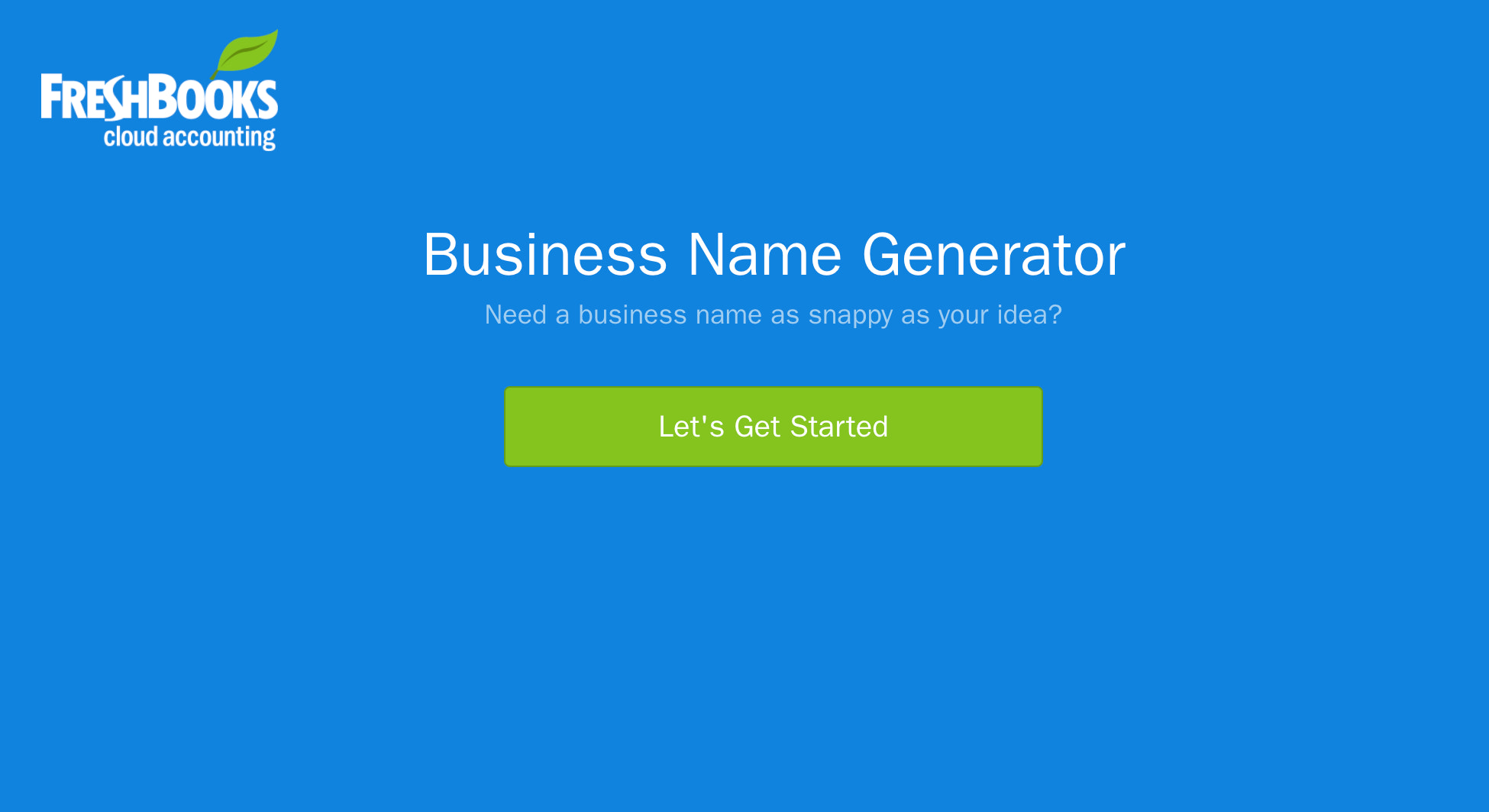 Freshbook's name
generator