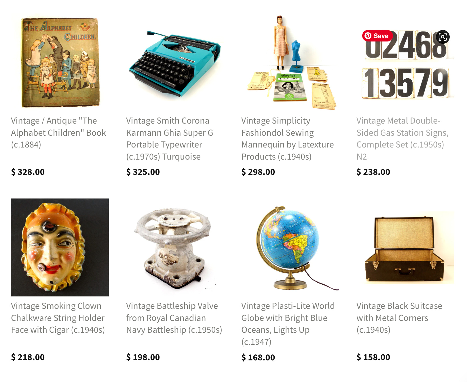 A product collection webpage from Third Shift
Vintage