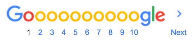 google results pages
navigation