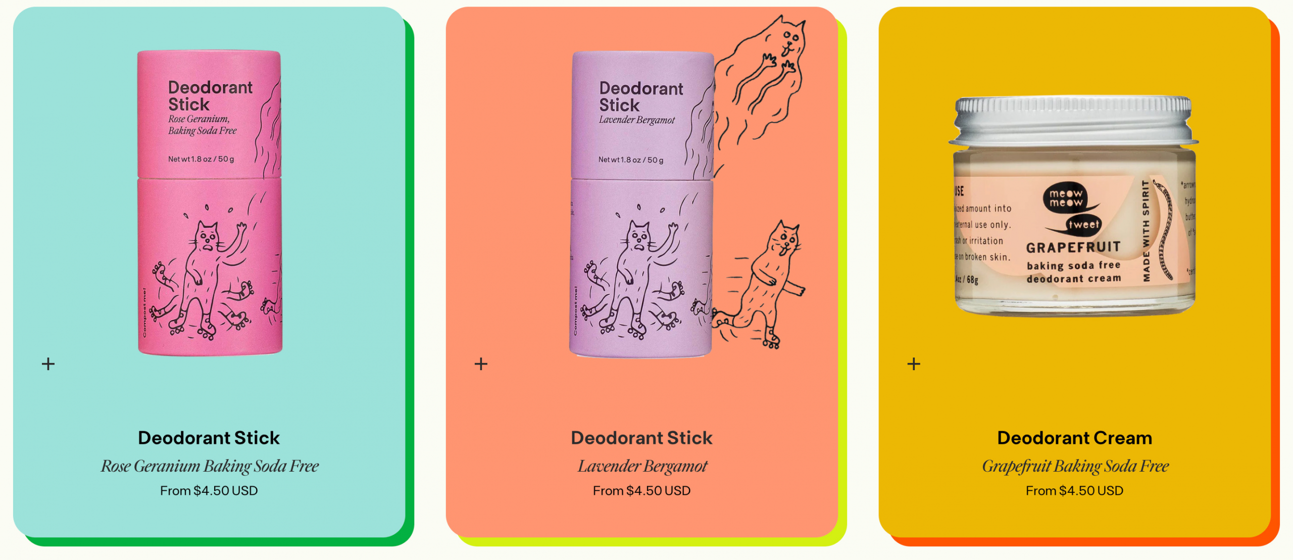 Ecommerce collection page for the brand Meow Meow
Tweet
