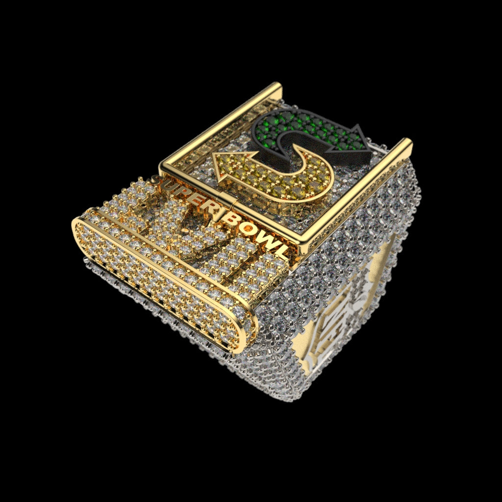 The GLD Shop teamed up with Subway to create its official Super Bowl LVII
Subway ring in 2023.
