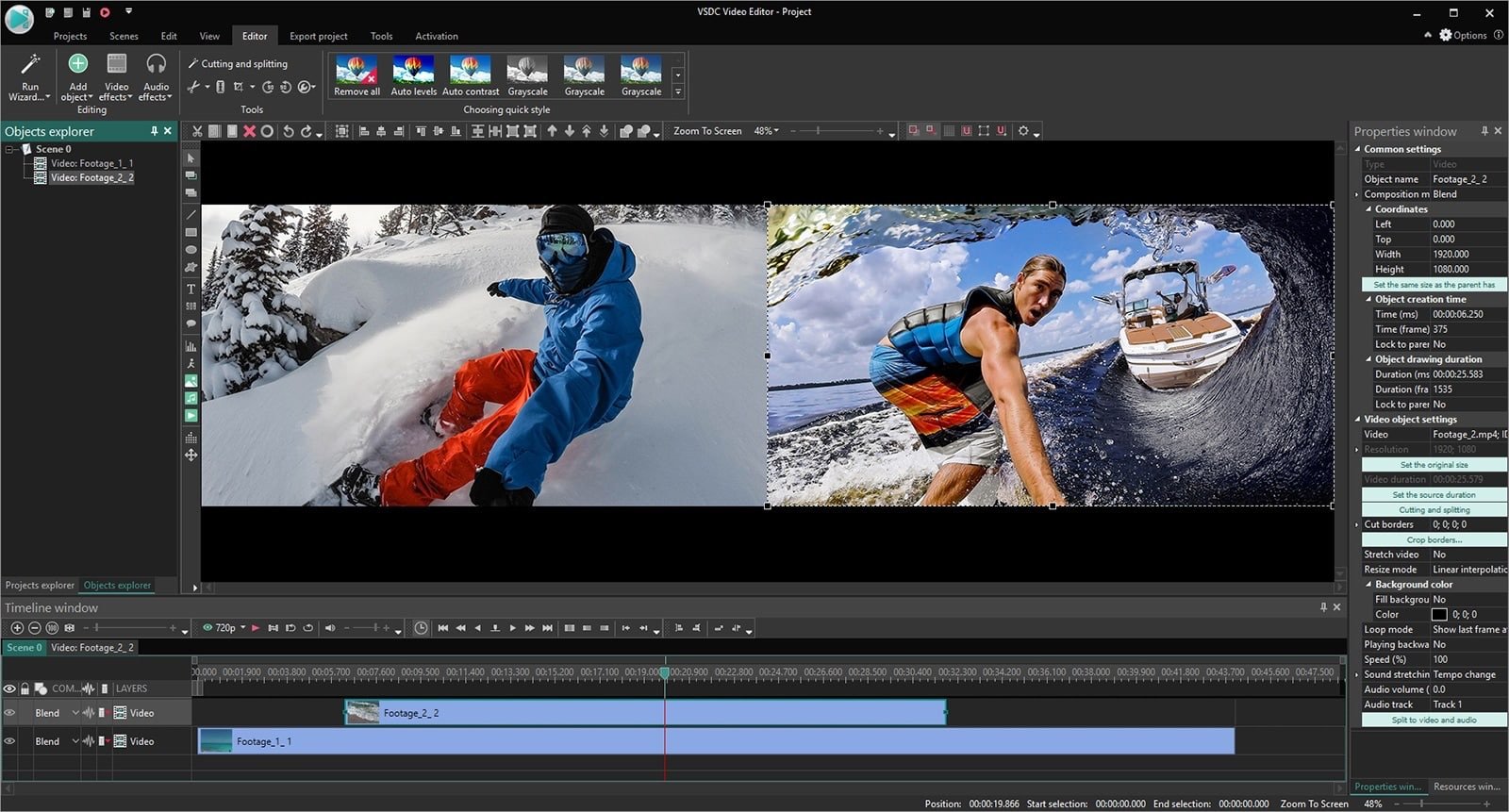 VSDC free video editor
