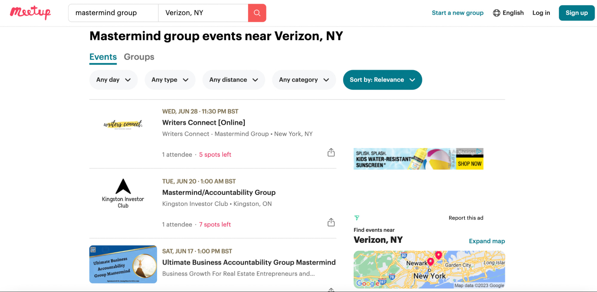 纽约 Verizon 的 Mastermind 活动列表。