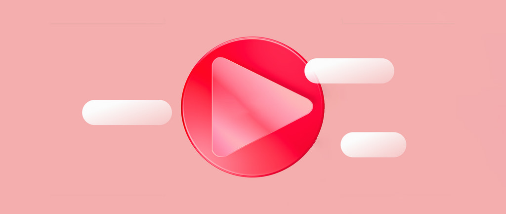 一个由搜索栏包围的红色圆圈内的 YouTube 播放按钮：youtube 关键字工具