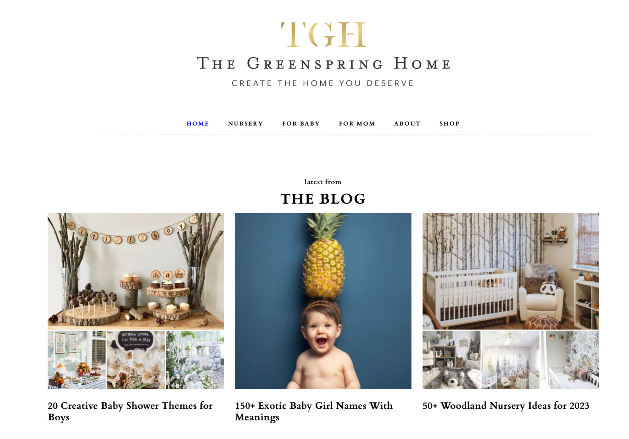 Greenspring Home 主页截图