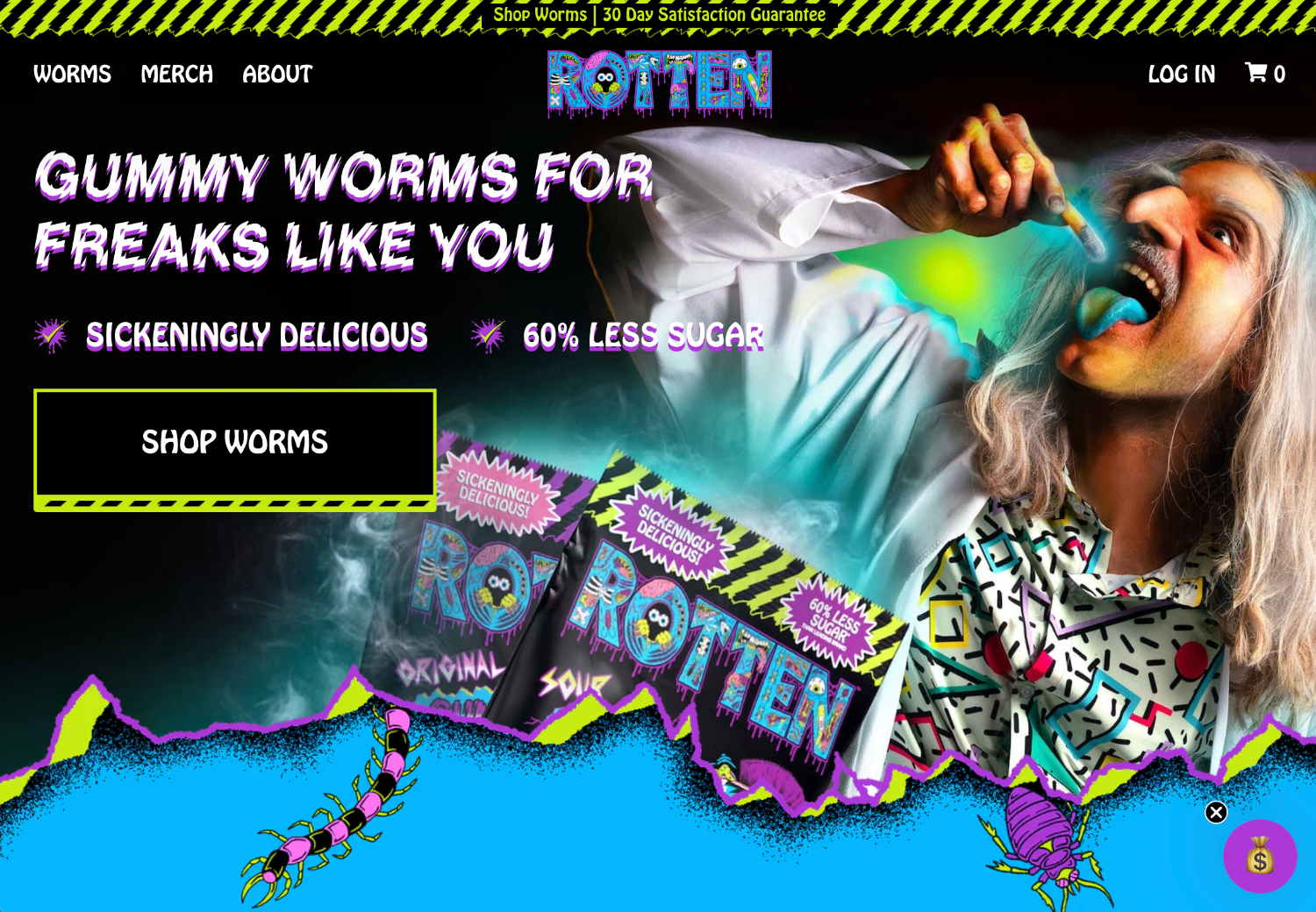 Rotten 品牌的电子商务网站页面